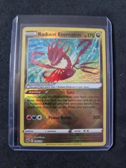 Pokemon TCG Radiant Eternatus Crown Zenith 105/159 Holo Radiant Rare - Image 1