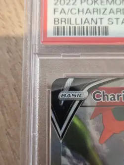 2022 Pokemon Brilliant Stars Charizard V Alt Art 154/172 PSA 9 MINT - Image 3