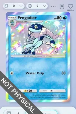 Pokemon TCG POCKET - Frogadier EX Shiny 1⭐, Extradimensional Crisis, English - Image 1