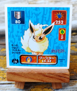 Flareon - 136 - Vintage 1996 C/G Pokemon Amada Sticker Seal - Image 1