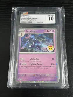 Ceruledge 040/091 (Pokemon 2024) CGC 10 - Pokemon Day Promo Paldean Fates - Image 1