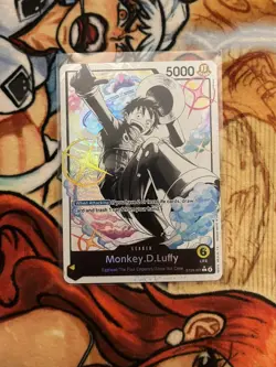 Monkey D Luffy ST29-001 Parallel Starter Deck Promo Leader One Piece Card - Image 1