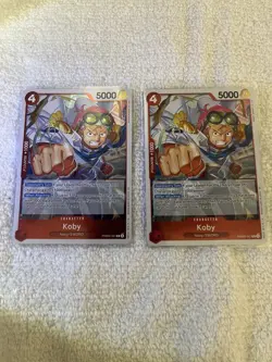 X2 One Piece CCG: Koby PRB02-001 The Best English Holo Foil NM - Image 1