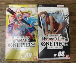 One Piece TCG Starter Decks ST-08 & ST-09 - Luffy Yamato - Sealed - Lot of 2 - Image 1