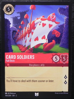 Disney Lorcana Rise of the Floodborn NON FOIL #105 Card Soldiers UNCOMMON - Image 1