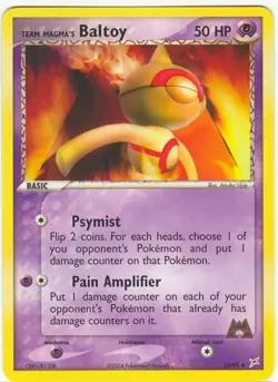 (pok-MA-032) Team Magma's Baltoy (U) Pokemon EX Team Magma VS Aqua Card # 32 - Image 1
