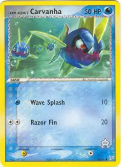 2x (pok-MA-048) Team Aqua's Carvanha (C) Pokemon EX Team Magma VS Aqua Card # 48 - Image 1