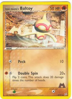 2x (pok-MA-060) Team Magma's Baltoy (C) Pokemon EX Team Magma VS Aqua Card # 60 - Image 1