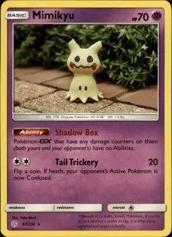 2x (SM12-097) Mimikyu Rare Pokemon Cosmic Eclipse Card # 97 - Image 1