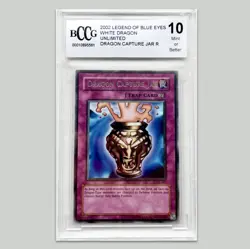 Yu-Gi-Oh 2002 Retro LOB Rare BCCG Graded 10 Card Blue Eyes White Dragon Vintage - Image 1