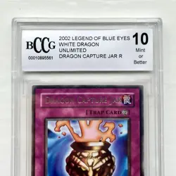 Yu-Gi-Oh 2002 Retro LOB Rare BCCG Graded 10 Card Blue Eyes White Dragon Vintage - Image 4