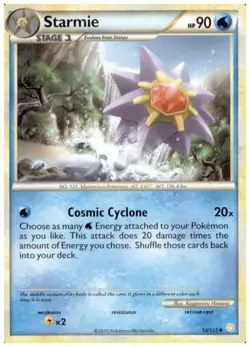 2x (HGSS-053) Starmie (U) Pokemon HeartGold SoulSilver Card # 53 - Image 1