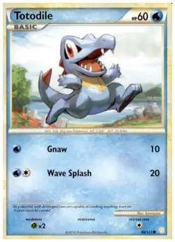 2x (HGSS-086) Totodile (C) Pokemon HeartGold SoulSilver Card # 86 - Image 1