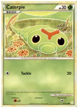 2x (HGSS-057) Caterpie (C) Pokemon HeartGold SoulSilver Card # 57 - Image 1