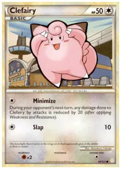 2x (HGSS-060) Clefairy (C) Pokemon HeartGold SoulSilver Card # 60 - Image 1