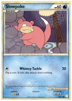 2x (HGSS-081) Slowpoke (C) Pokemon HeartGold SoulSilver Card # 81 - Image 1