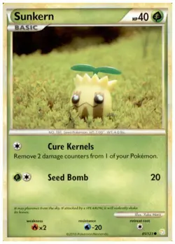 2x (HGSS-085) Sunkern (C) Pokemon HeartGold SoulSilver Card # 85 - Image 1