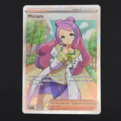 Pokemon TCG Card Miriam 238/198 Scarlet & Violet Base Set Full Art - NM - Image 1