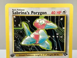 Sabrina's Porygon 98/132 Gym Challenge WOTC Pokemon Card 1st Edition - Near Mint - Image 3