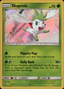 2x (SL01-007) Shaymin Holo Rare Pokemon Shining Legends Card # 7 - Image 1