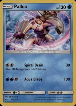 2x (SL01-024) Palkia Holo Rare Pokemon Shining Legends Card # 24 - Image 1