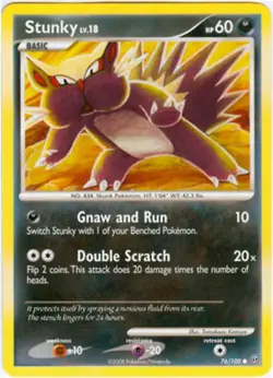 2x (pok-SF-076) Stunky (C) Pokemon D&P Stormfront Card # 76 - Image 1
