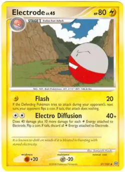 2x (pok-SF-037) Electrode (U) Pokemon D&P Stormfront Card # 37 - Image 1