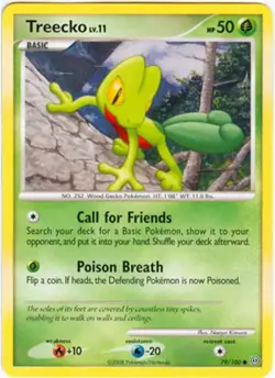 2x (pok-SF-079) Treecko (C) Pokemon D&P Stormfront Card # 79 - Image 1