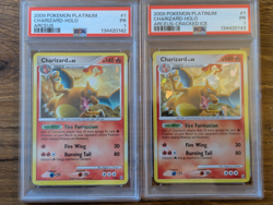 2x 2009 Pokemon Platinum Arceus PSA 1 Charizard #1 Holo Cracked Ice SEQUENTIAL - Image 1