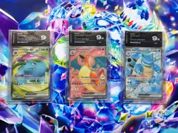 Lotto Pokemon 151 Gradata Full art Charizard Blastoise Venusaur 182-183-184/165 - Image 1