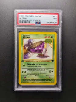 2000 Pokemon SLEIMA - 1. Edition - 57/82 - Team Rocket DE - PSA 7 - Image 1