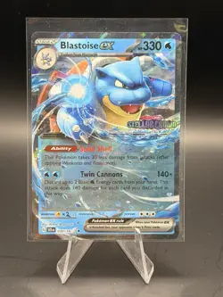 Pokemon TCG Blastoise EX #30/142 S&V Stellar Crown (STAMPED) Holo Double Rare NM - Image 1