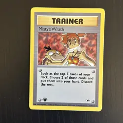 Misty's Wrath 114/132 Pokemon TCG Gym Heroes 1st Edition - Image 1