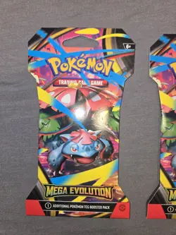Pokemon Mega Evolution Sleeved Booster Pack Factory Sealed - Image 1