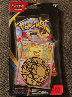 Pokemon TCG: Phantasmal Flames Whimsicott Promo Blister Booster Pack NEW Sealed - Image 1