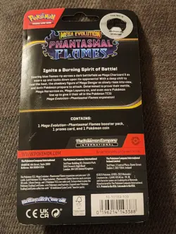 Pokemon TCG: Phantasmal Flames Whimsicott Promo Blister Booster Pack NEW Sealed - Image 2