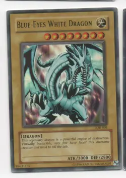 Yugioh! Blue-Eyes White Dragon LOB-001 Ultra Rare Unlimited Edition moxbeta_com - Image 1