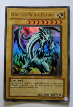 Yugioh! Blue-Eyes White Dragon LOB-001 Ultra Rare Unlimited Edition moxbeta_com - Image 3