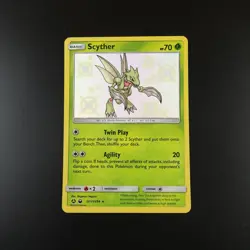 Scyther SV1/SV94 Pokemon Hidden Fates Holo Card - Image 1