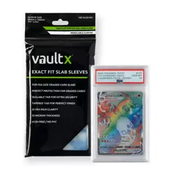 Vault X Exact Fit Graded Card Slab Sleeves - PSA Slab Protector Sleeve 100 Pack - Image 3