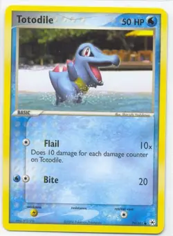 2x (pok-HL-079) Totodile (C) Pokemon EX Hidden Legends Card # 79 - Image 1