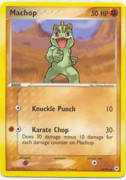 2x (pok-HL-064) Machop (C) Pokemon EX Hidden Legends Card # 64 - Image 1