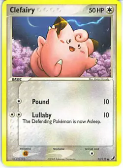 2x (UNSEEN-053) Clefairy (C) Pokemon EX Unseen Forces Card # 53 - Image 1
