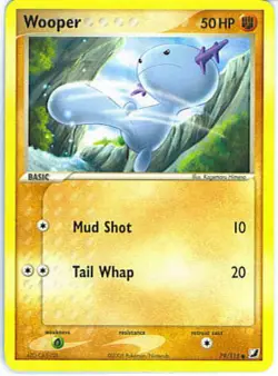 2x (UNSEEN-079) Wooper (C) Pokemon EX Unseen Forces Card # 79 - Image 1