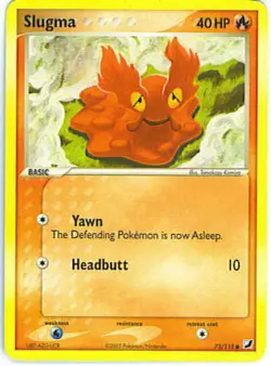 2x (UNSEEN-073) Slugma (C) Pokemon EX Unseen Forces Card # 73 - Image 1