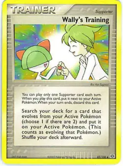(EMERALD-085) Wally's Training (U) Pokemon EX Emerald Card # 85 - Image 1