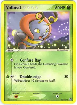 2x (EMERALD-042) Volbeat (U) Pokemon EX Emerald Card # 42 - Image 1