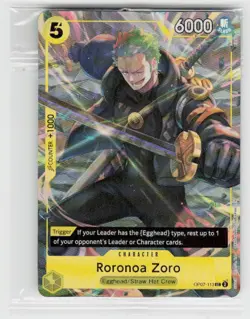 One Piece Promotion Cards #OP07-113 Roronoa Zoro (Illustration Box Vol.3) - Image 1
