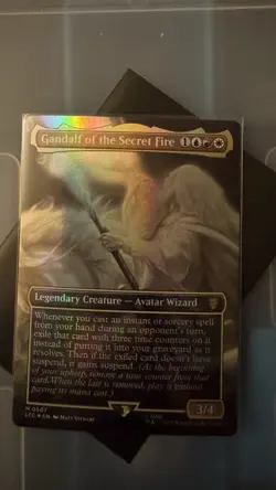 Gandalf of the Secret Fire (Borderless): LOTR: Tales of Middle-Earth Foil NM 507 - Image 1