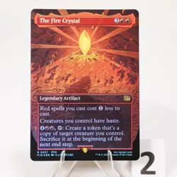The Fire Crystal Borderless Foil 337 Final Fantasy FIN MTG NM See Video - Image 3